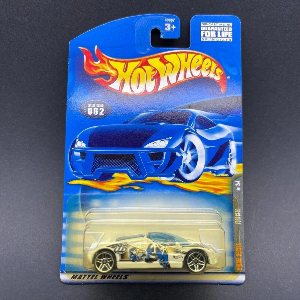 Hot Wheels Ford GT-90 Car White Graphics‎ Diecast 1/64 Scale Anime Series #062